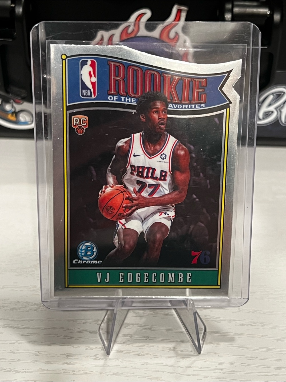 VJ Edgecomb diecut rookie card